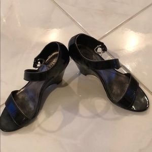 Franco Sarto black patent Leather Size 7